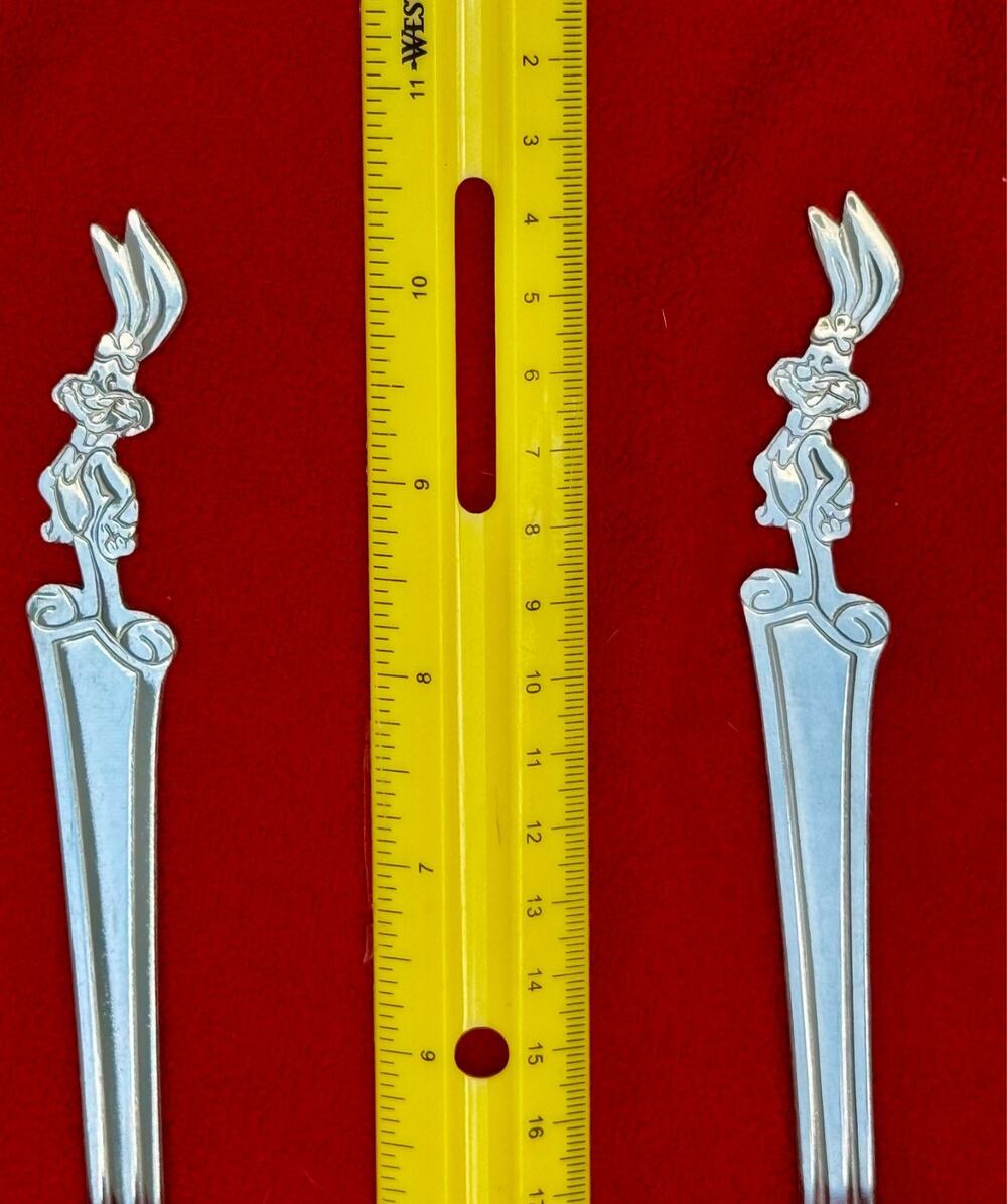 Vintage "Quicky" Spoons ~Nestle Quik Bunny "Quicky" Spoons Set of 2